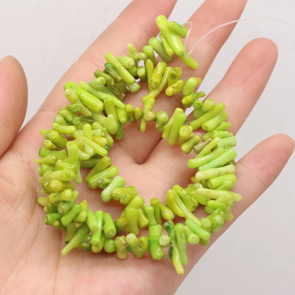 Natural Stone Coral Beads for Jewelry Making Irregular Shape Loose Beads DIY Necklace Bracelet Crafting
