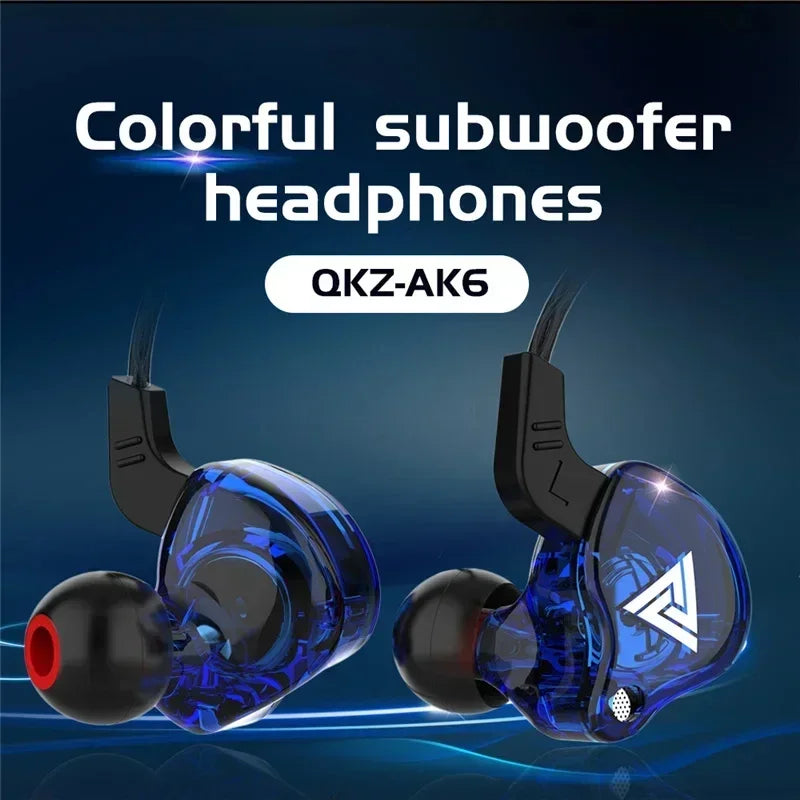 In-Ear Wired Headphones with Microphone, 6 Dynamic Drivers, HiFi Stereo Sound