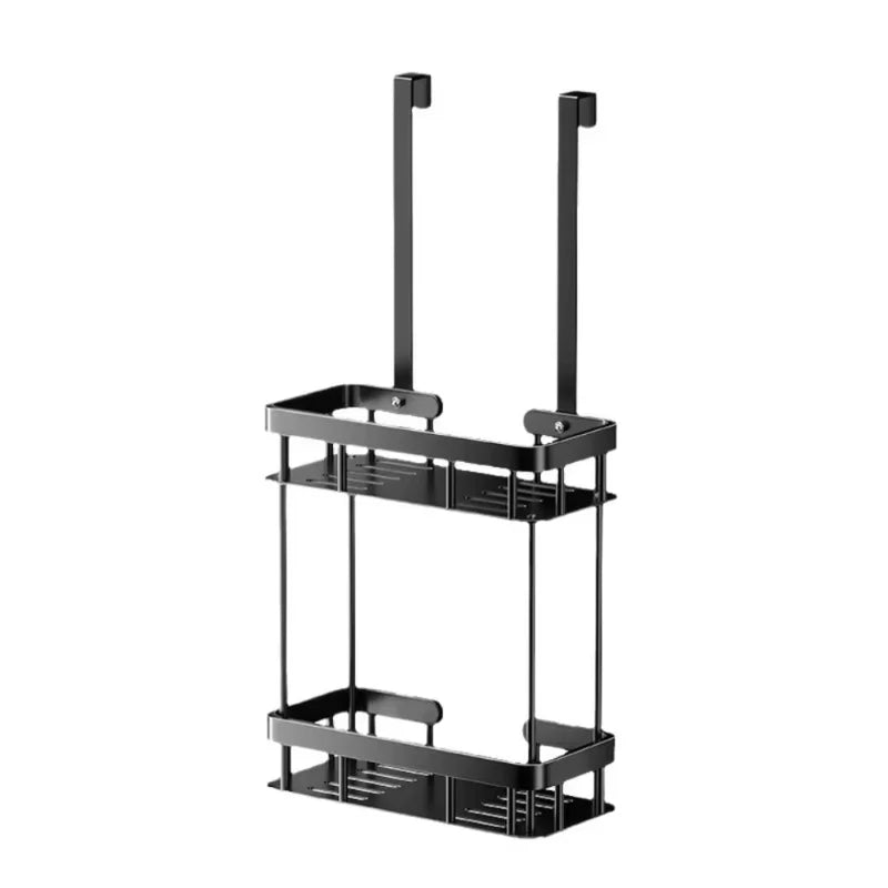 2-Tier Over Door Shower Caddy No Drill Rustproof Bathroom Organizer