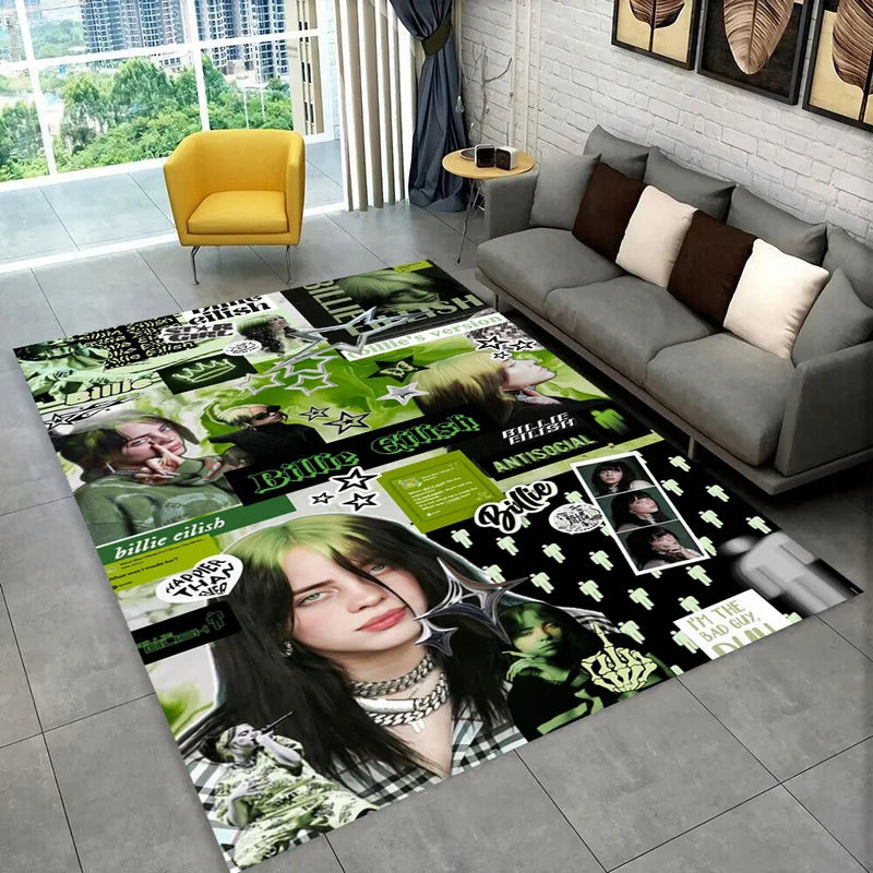 Star Carpet Rug for Kids Playroom Bedroom Living Room Home Decor - Non-slip Floor Mat