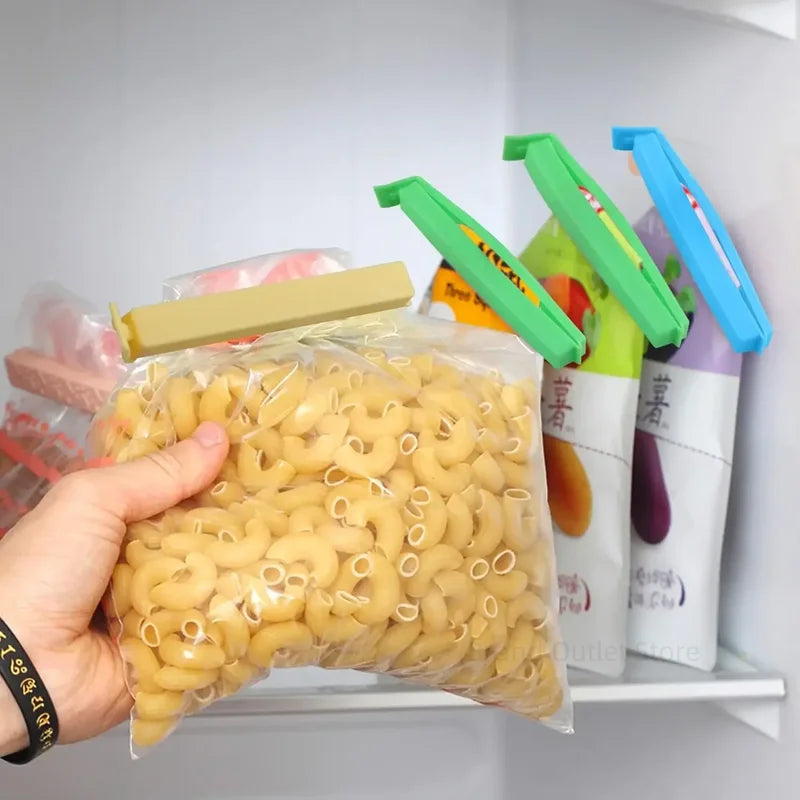 Kitchen Food Seal Bag Clips Set - Reusable Airtight Sealing Clamps for Snacks & Food Storage