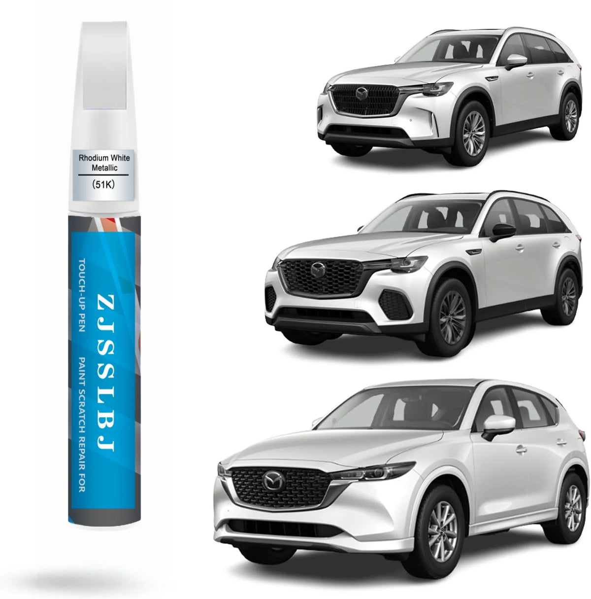 Car Touch-Up Paint Kit for Mazda - Scratch Repair Pen & Micro Applicators