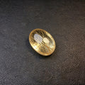 Natural Citrine Rutilated Quartz Loose Gemstones for Jewelry Making - Oval Egg Shape, 5A Grade
