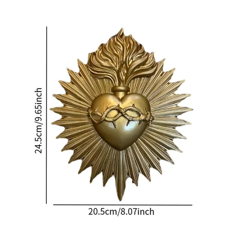 Gothic Wall Plaque Art Sculpture for Home & Hotel Decor - Black & Gold Variants