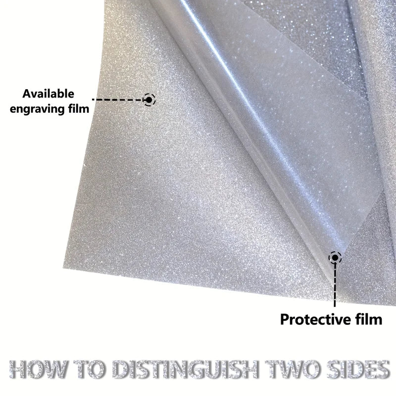Glitter Heat Transfer Vinyl for Shirts - Easy Cut & Weed HTV for Fabric Design