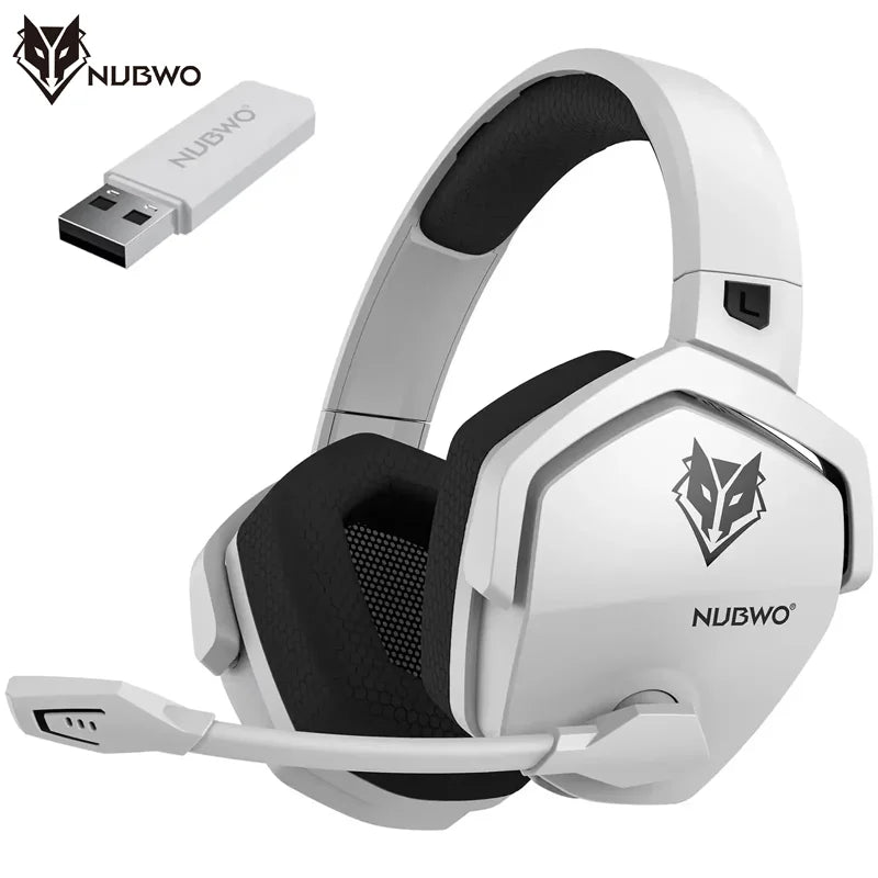 Wireless Gaming Headset with Dual Bluetooth & 2.4GHz for PS5, PC, Mobile