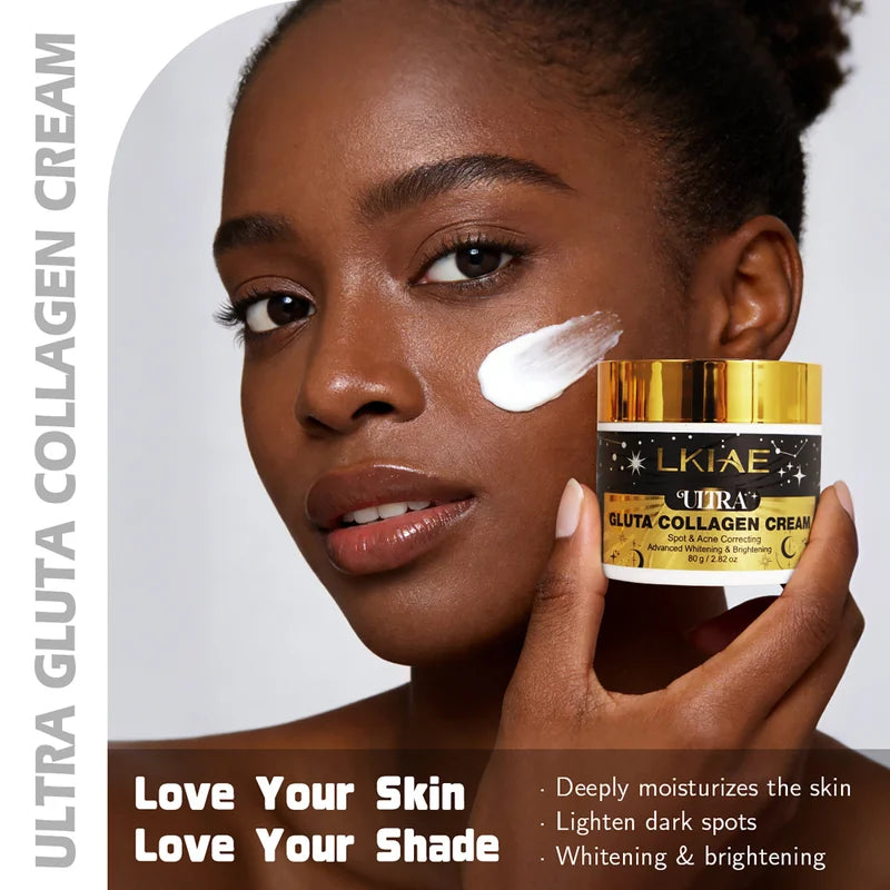 Ultra Glutathione Collagen Whitening Face Cream for Brightening & Spot Correction - 80g