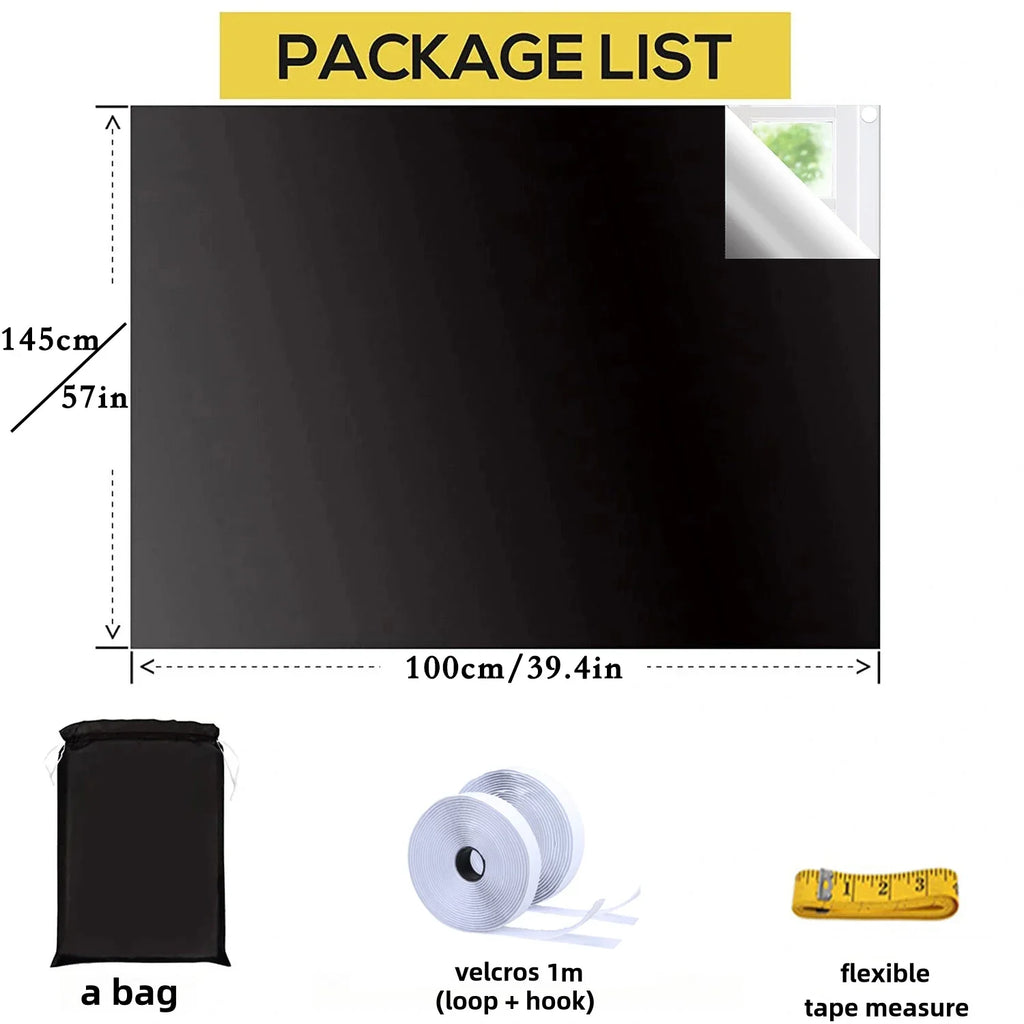 Blackout Window Film Privacy Cover Light Block Film for Home & Car