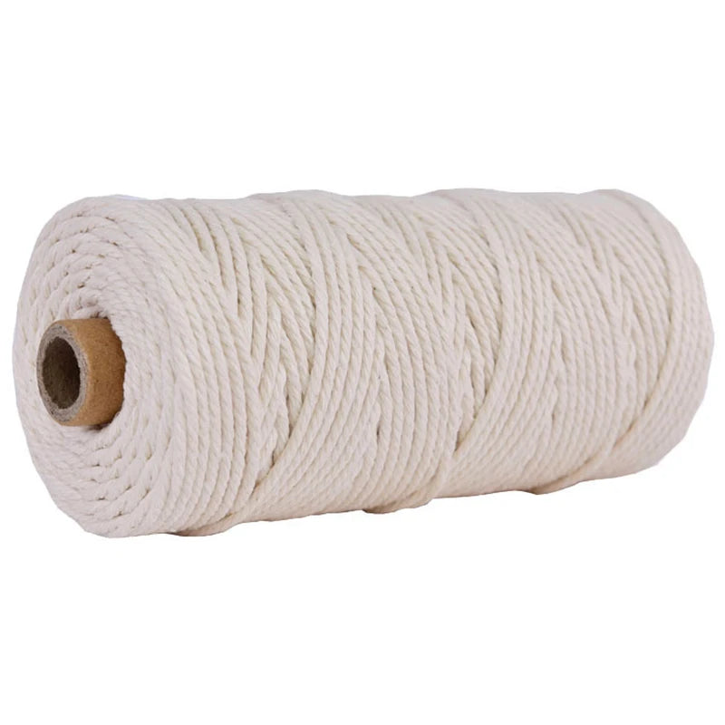 Food Safe Cotton Twine for Meat & Poultry Trussing - 100M Thick String Rope