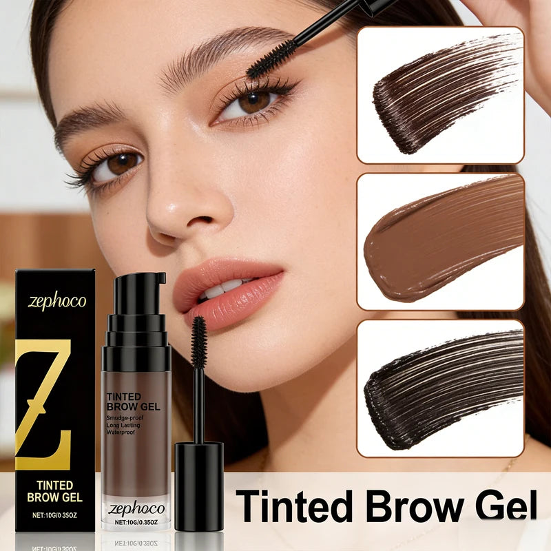 Long Lasting Eyebrow Tint Gel - Waterproof Natural Brow Enhancer with Nourishing Formula