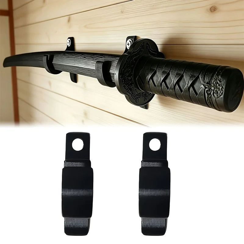 3D Printed Wall Mount Sword Holder Set - Multi-Purpose Wall Hanging Rack Decor Storage Hook