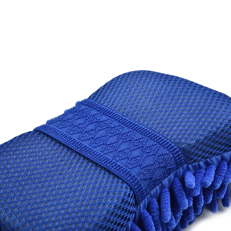 Microfiber Car Cleaning Sponge Brush Kit for Dusting and Polishing - Scratch-Free
