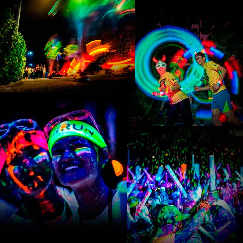 Fluorescent Pigment Glow in Dark Acrylic Paints for DIY Resin & Party Crafts - 15g Bottles