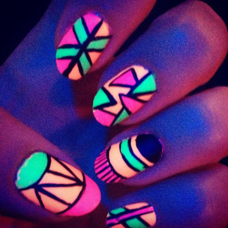 Glow in the Dark Pigment Powder for Nail Decoration Long-lasting Fluorescent Glitter