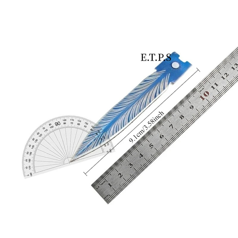 Multifunctional Outdoor Survival Knife with Nylon Sheath - 23cm Folding Blade