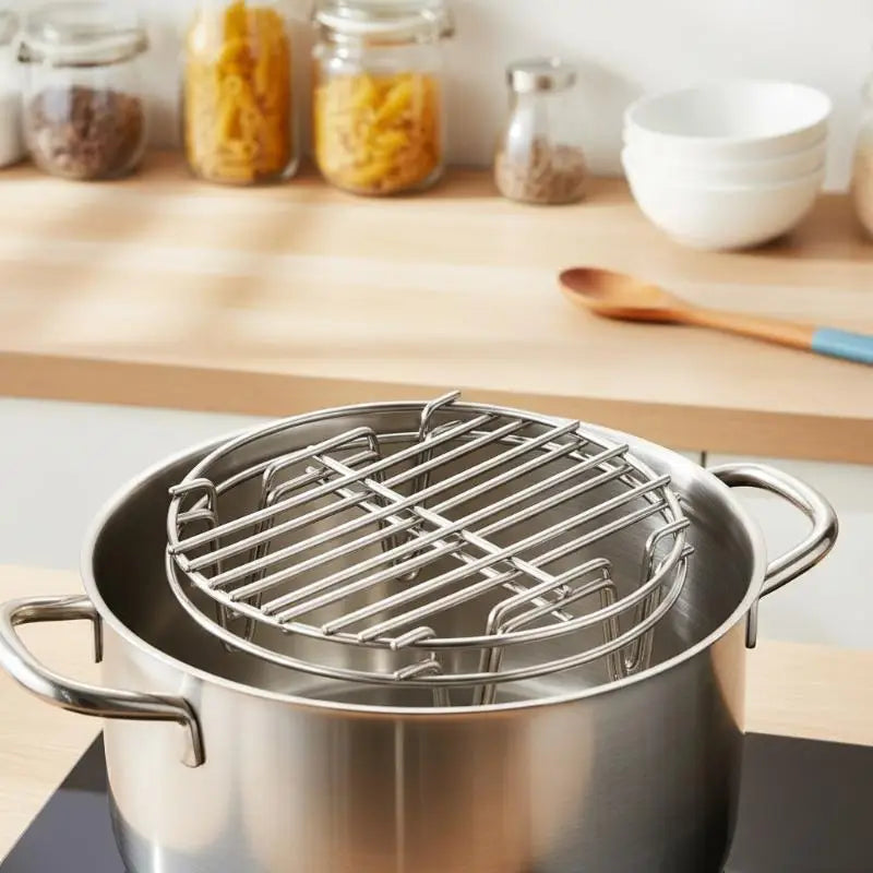 Stainless Steel Steaming Rack for Pots and Air Fryers - Kitchen Food Steamer