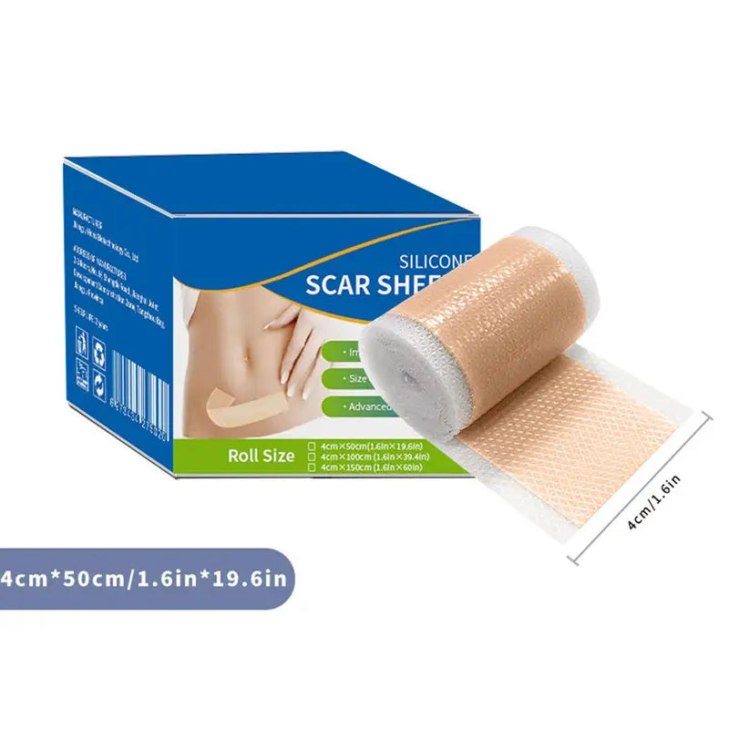 Silicone Scar Tape - Reusable Skin Healing Sheets for Men Women