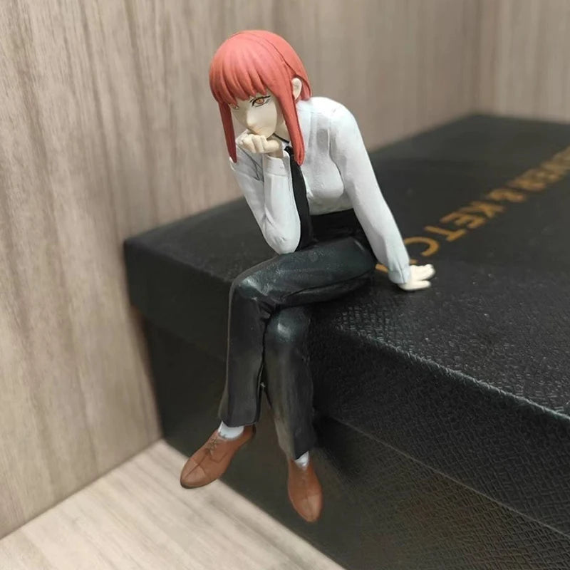 14cm Anime Chainsaw Man Makima Action Figure Noodle Stopper Collectible Toy