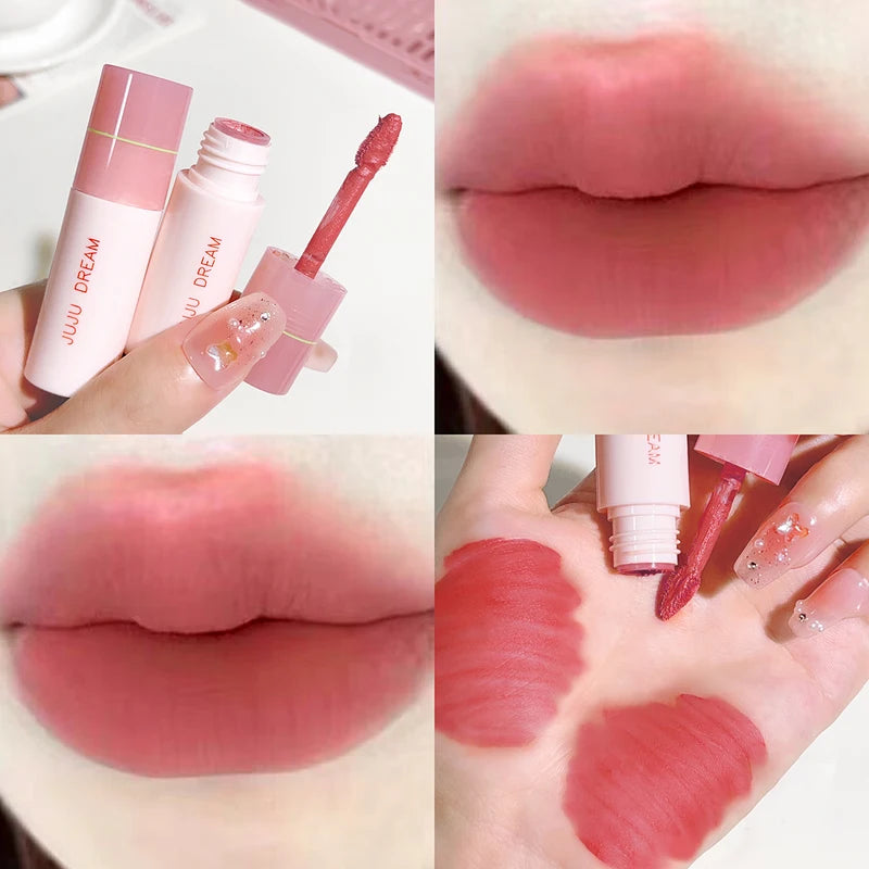 Velvet Matte Lip Gloss - Soft Mist, Long-Lasting, Lightweight Lipstick