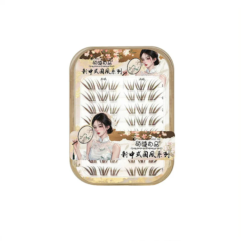 Self-Adhesive False Eyelashes Natural Look Wispy Fluffy 11-13mm Makeup
