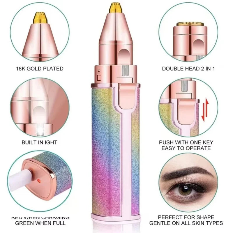 Portable Electric Facial & Body Hair Remover for Women - Mini Razor Epilator
