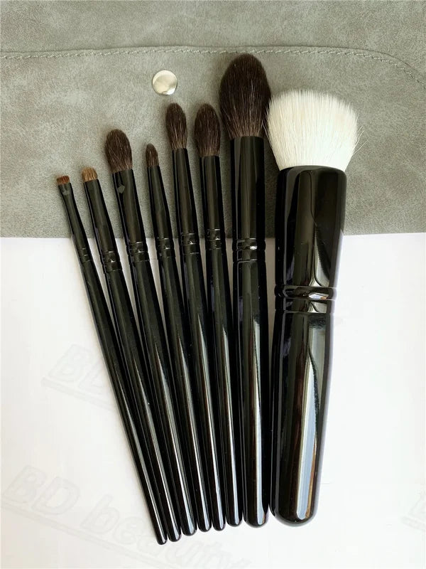 Luxury Squirrel Hair Makeup Brush Set for Foundation, Eyeshadow & Blending - Soft Cosmetic Tools