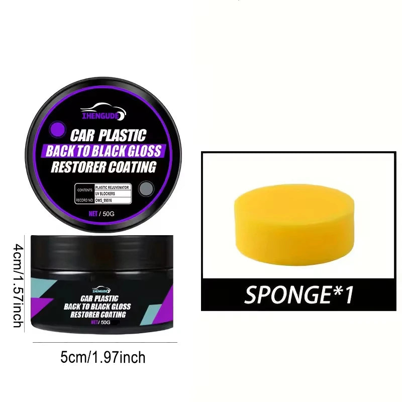 Car Leather and Plastic Repair Wax - Interior Renovation & Shine