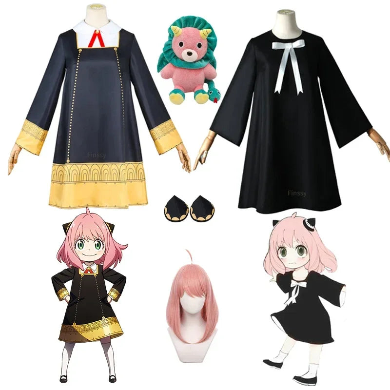 Halloween Anya Vervalser Cosplay Costume for Adults with Horns and Socks - Anime Style