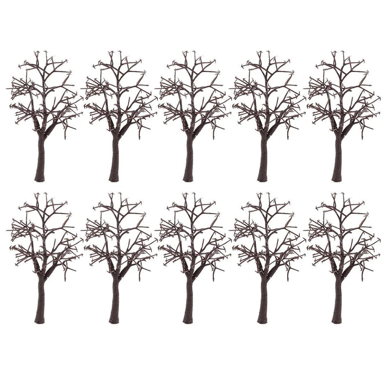 10pcs 12cm Model Bare Tree Trunks for Landscape Scenery DIY Train Layouts