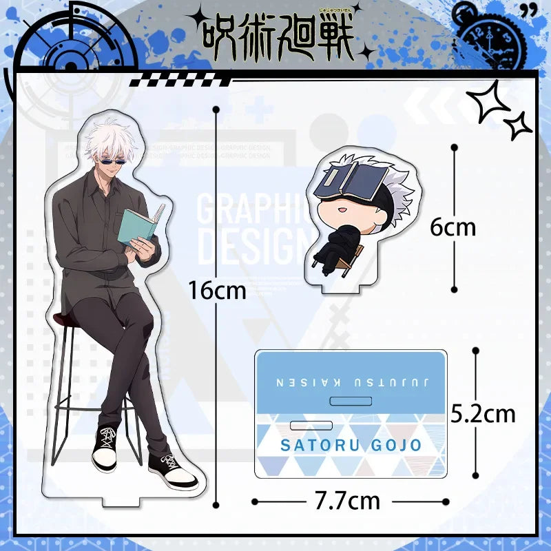 Anime Jujutsu Kaisen Acrylic Stand Gojo Satoru Figures Miniatures Manga Figurines Model Toys GK Ornaments Decoration