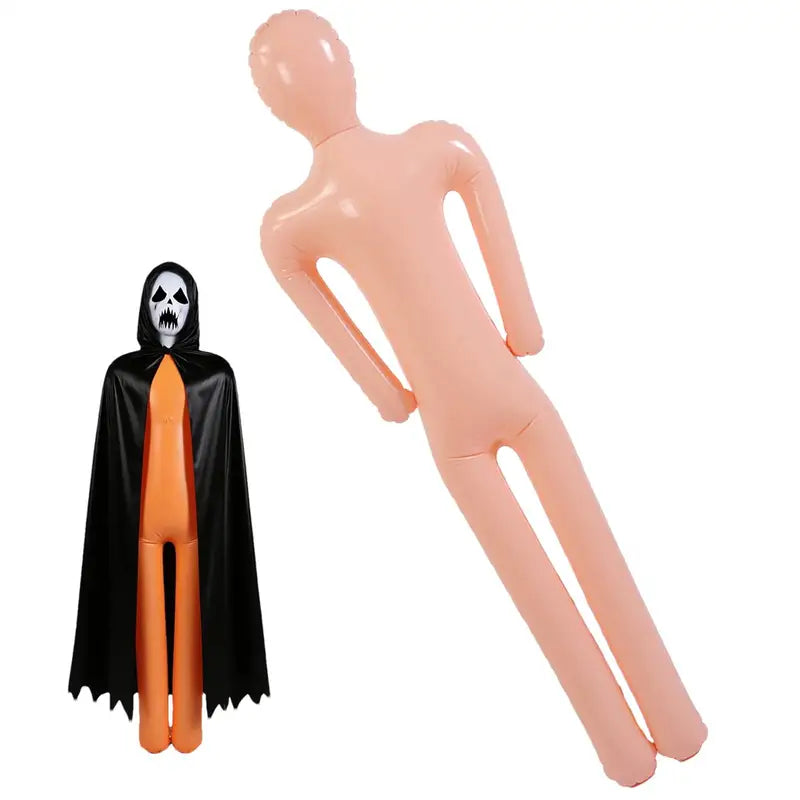 Inflatable Halloween Mannequin - Life-Size Creepy Body Prop for Haunted House & Festive Decor