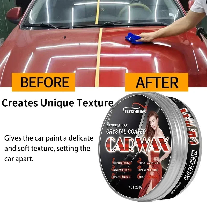 Premium Carnauba Wax for Auto Paint Protection and Shine - Easy Application, Long Lasting