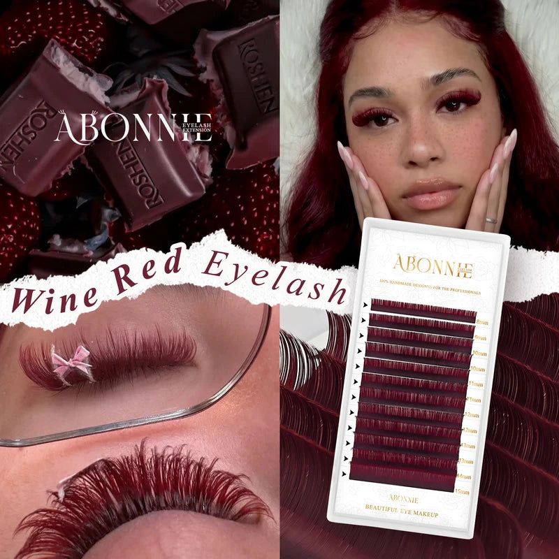 Colorful Eyelash Extensions - Premium Cashmere Mink False Lashes for Eye Makeup