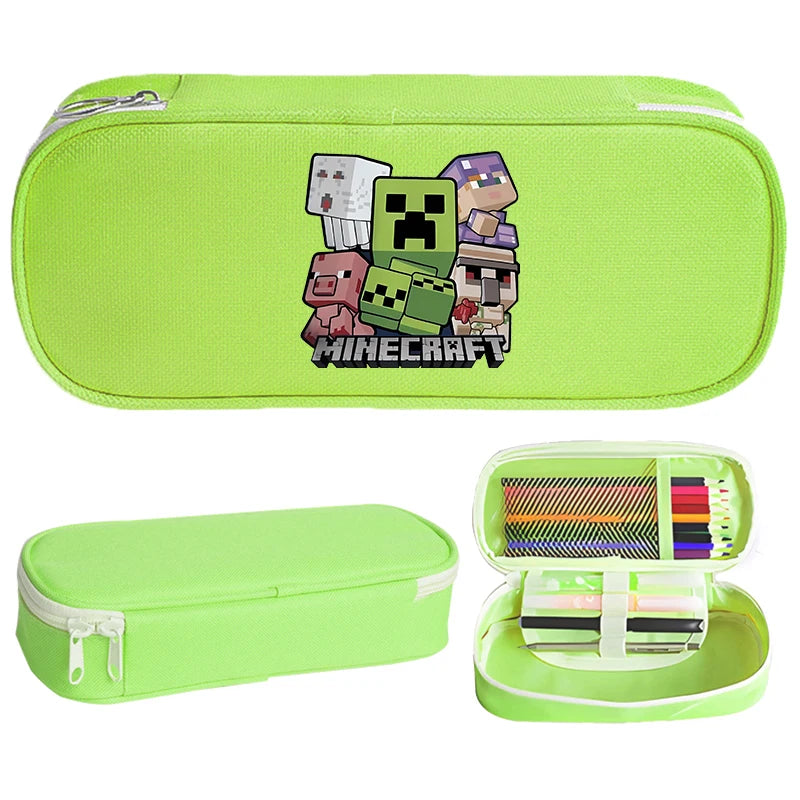 Game Themed Pencil Case for Students, Portable Pen Pouch, Back to School Organizer