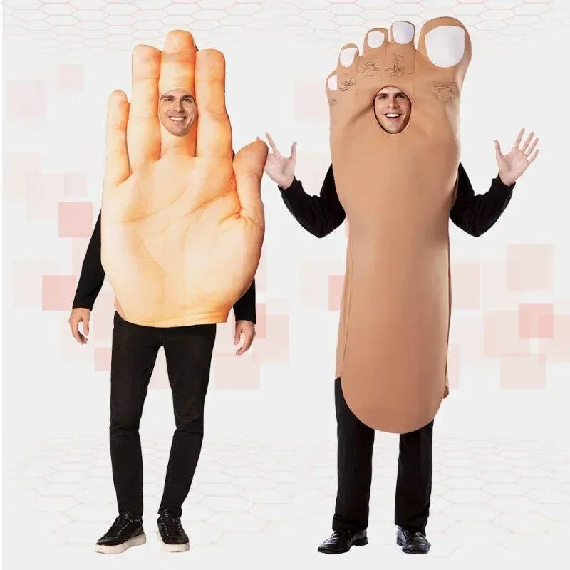 Halloween Costume Cosplay Hand Foot Outfits for Couples and Friends - Funny Dress Up Idea for Stage & Party