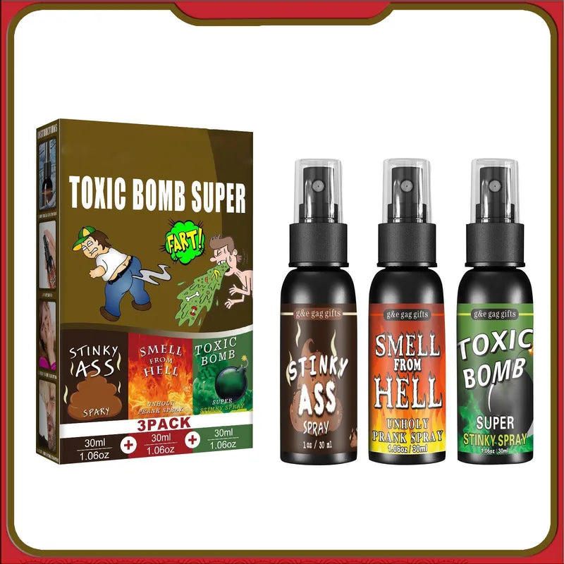 Liquid Fart Spray Prank Joke Toy - Strong Stink Bombs for Gag Gifting