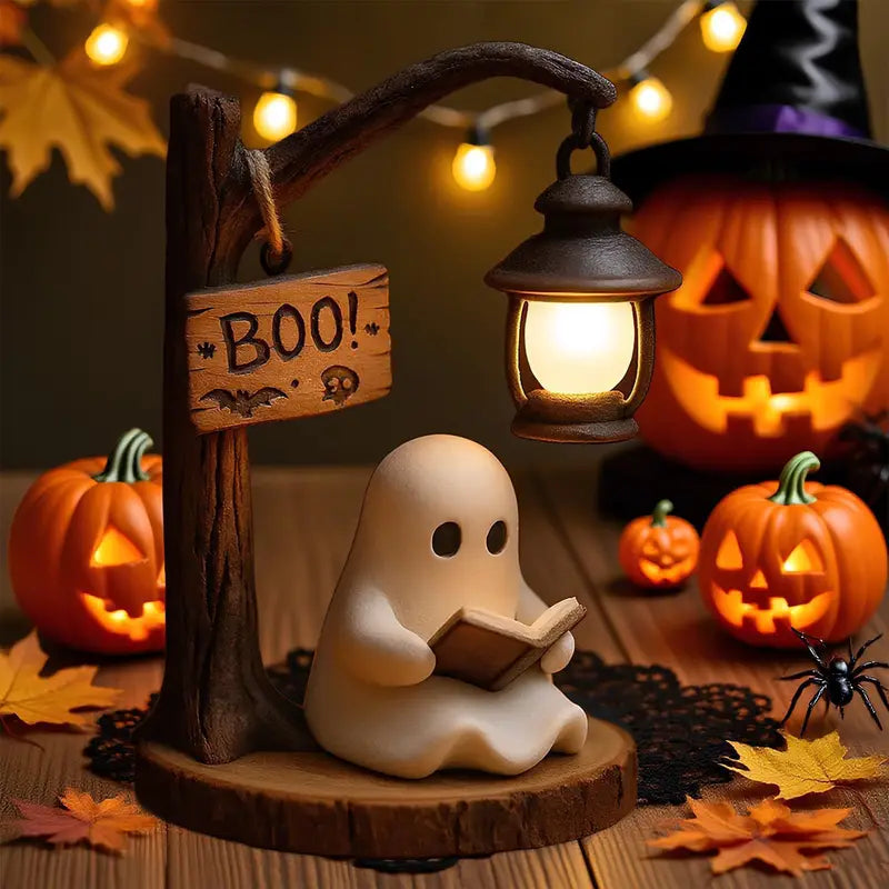 Halloween Witch Ghost 3D Lantern Lamp - Spooky Party Indoor Outdoor Decor