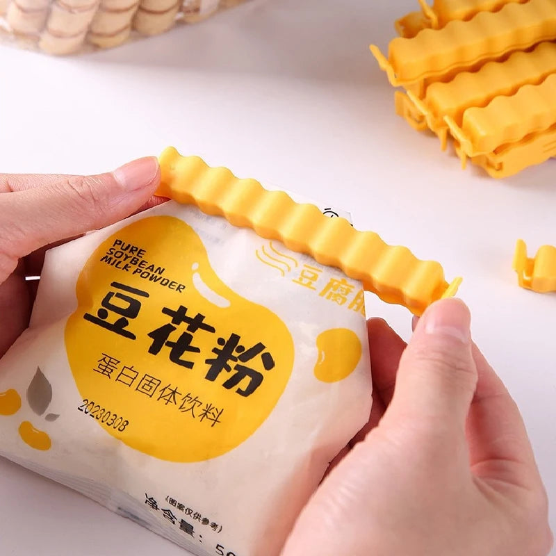 12PCS Magnetic Food Sealing Clips French Fry Shape Snack Bag Holders