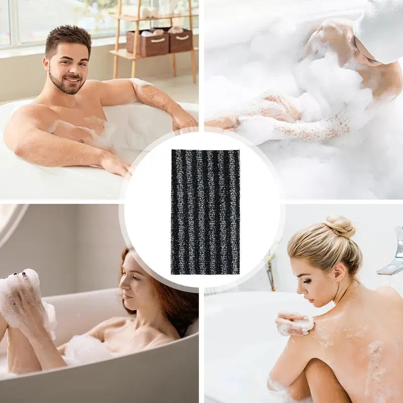 Exfoliating Body Towel for Back and Full-Body Cleansing - Soft Cotton Blend