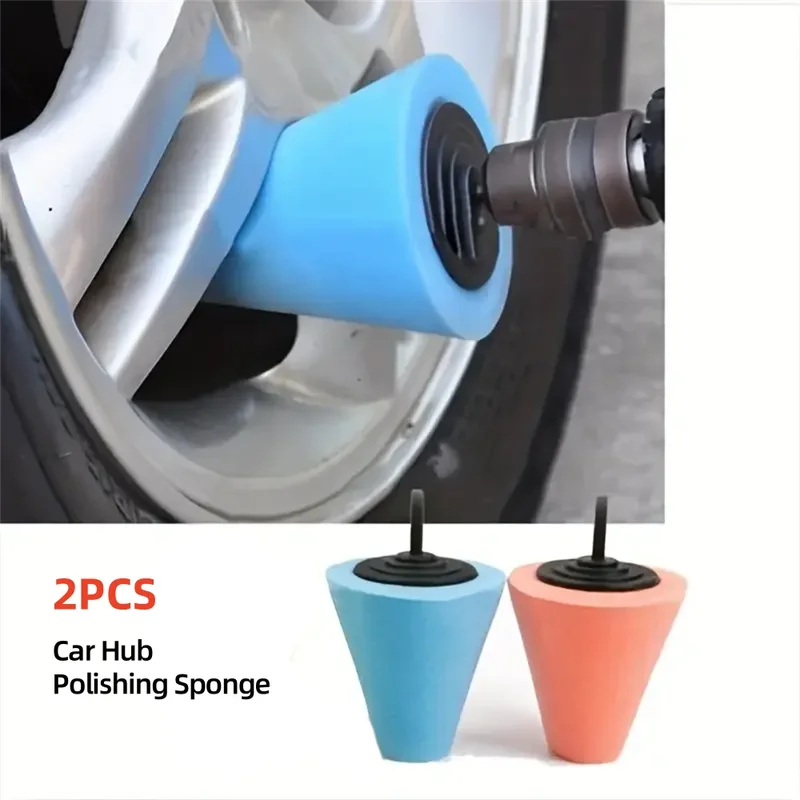Car Wheel Polishing Sponge Cones Set - Metal & Plastic Grinding Heads