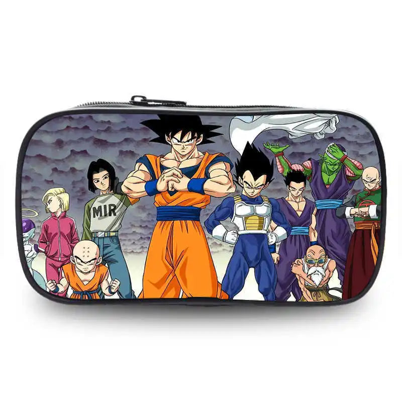 Dragon Ball Cartoon Anime Pencil Case Storage Bag for Students