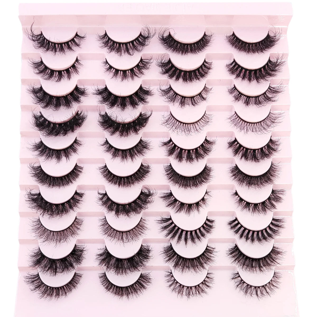 16/20 Pairs of 100% Mink False Eyelashes - Natural & Dramatic Lengthening