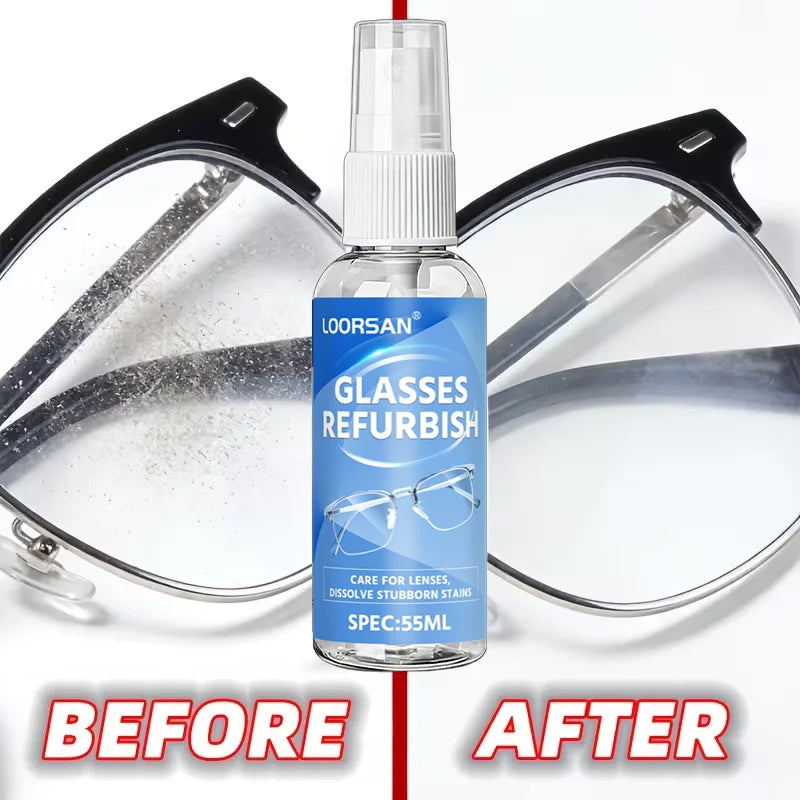 Eyewear Lens Cleaning Spray 55ML - Anti-Fog & Dust Remover for Glasses & Goggles