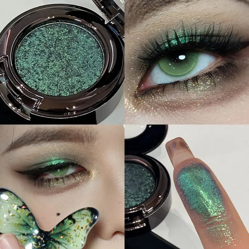 Multicolor Glitter Eyeshadow Palette Long Lasting Shimmer Makeup for Women