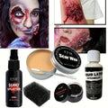 Professional SFX Makeup Kit with Scar Wax Blood Gel for Halloween Cosplay Stage Effects