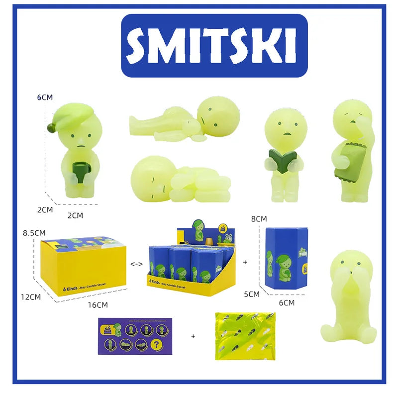 Anime Blind Box Figure Toy Collectible Doll for Bedroom Decor - Surprise Noctilucent Model