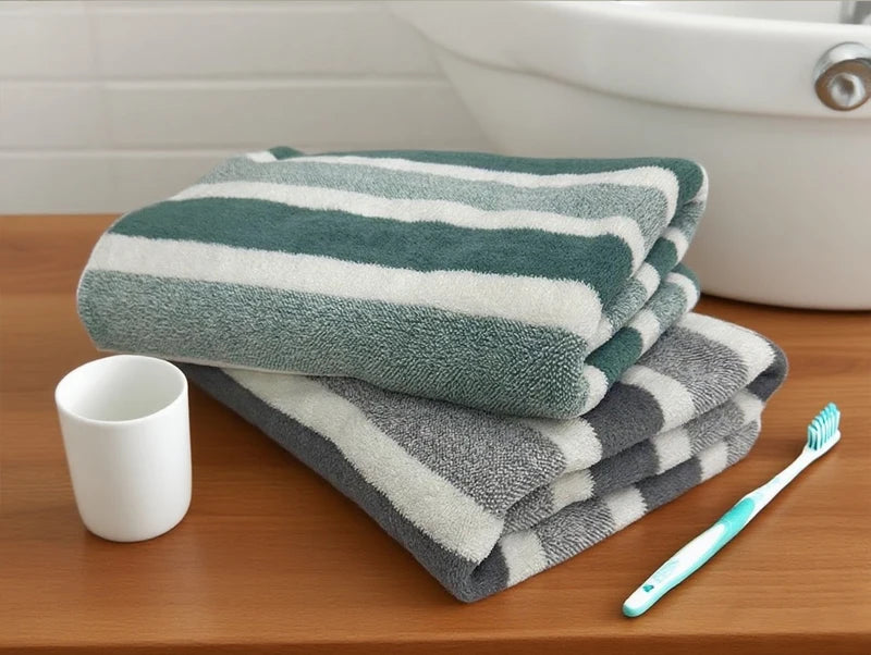 Bath Towel Set 1-Pack, Quick Dry, Highly Absorbent, Durable for Family & Beach Use