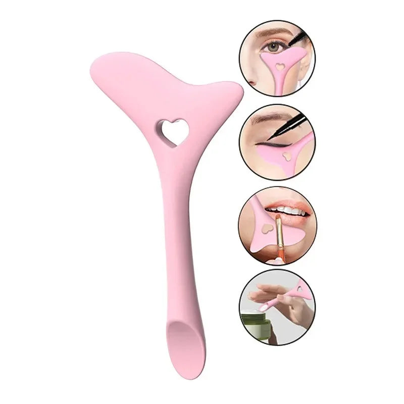 Multi-Functional Eyeliner & Lipstick Makeup Tool Silicone Aid - Reusable