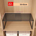 Stackable Telescopic Closet Shelf Organizer - Adjustable Wardrobe Divider