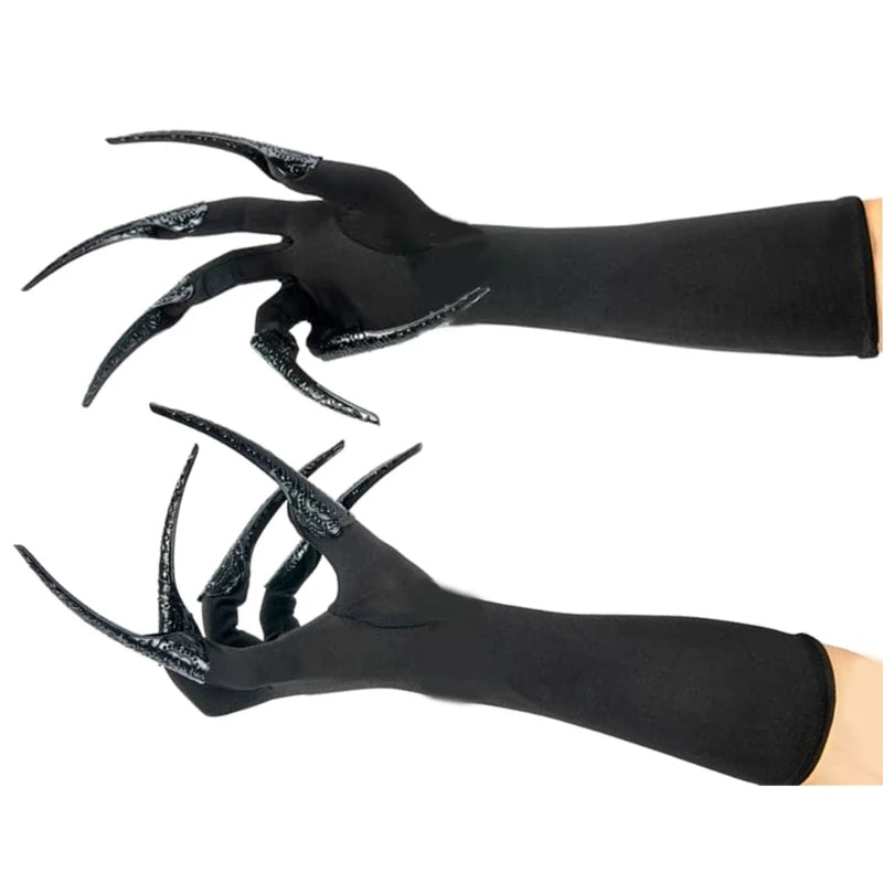 Long Nails Gloves for Halloween Cosplay Costume Accessories - Detachable Scary Fingernails